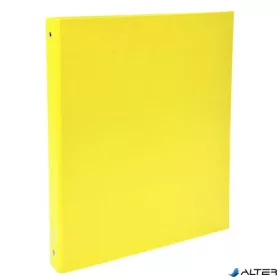   Gyűrűs könyv, 4 gyűrű, 40 mm, A4, karton, EXACOMPTA, sárga