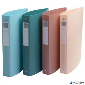   Gyűrűs könyv, 4 gyűrű, 30 mm,  A4, EXACOMPTA "Skandi", vegyes színek