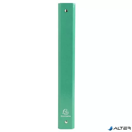 Gyűrűs könyv, 4 gyűrű, 40 mm, A4, karton, EXACOMPTA 'Iderama', zöld
