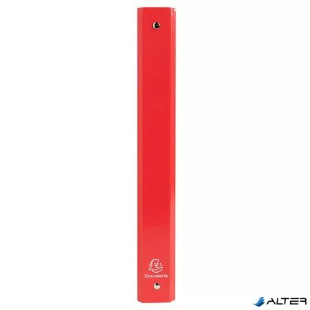 Gyűrűs könyv, 4 gyűrű, 40 mm, A4, karton, EXACOMPTA 'Iderama', piros