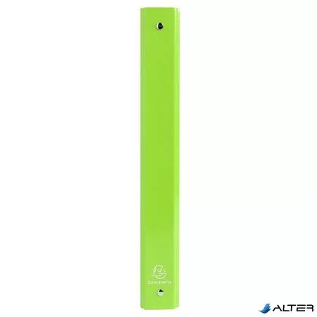 Gyűrűs könyv, 4 gyűrű, 40 mm, A4, karton, EXACOMPTA "Iderama", lime