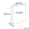 Gyűrűs könyv, 4 gyűrű, 40 mm, A4, PP, EXACOMPTA, vegyes pasztell színek