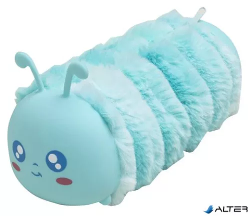 Tolltartó, cipzáras, szőrme-szilikon, EXACOMPTA "Caterpillar", vegyes színek