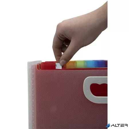 Harmonika irattartó, A4, PP, 24 rekeszes, EXACOMPTA