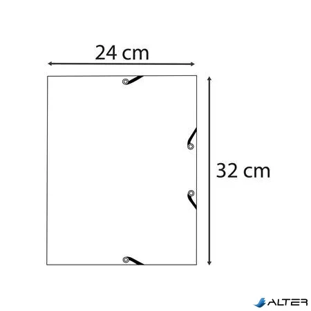 Gumis mappa, prespán, A4, 15 mm, EXACOMPTA, "AutentiK", rózsaszín