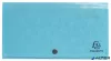 Harmonikamappa, 260x140 mm, PP, 7 rekeszes, EXACOMPTA "Pop'NCo", ciánkék