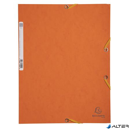Gumis mappa, prespán, A4, EXACOMPTA, narancs