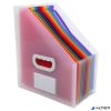 Harmonika iratpapucs, 265x325 mm, PP, 12 rekeszes, EXACOMPTA, színes