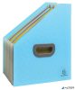 Harmonika iratpapucs, 265x325 mm, PP, 12 rekeszes, EXACOMPTA 'Pop'NCo', ciánkék