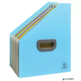   Harmonika iratpapucs, 265x325 mm, PP, 12 rekeszes, EXACOMPTA 'Pop'NCo', ciánkék