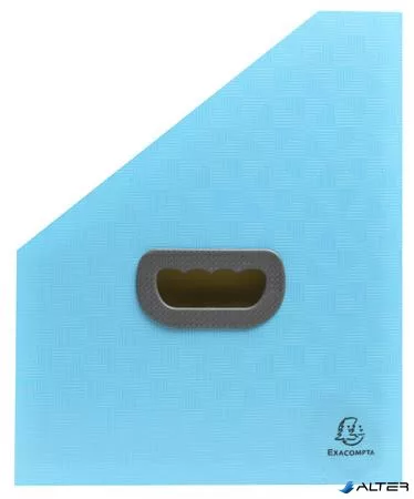 Harmonika iratpapucs, 265x325 mm, PP, 12 rekeszes, EXACOMPTA "Pop'NCo", ciánkék