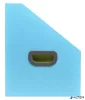Harmonika iratpapucs, 265x325 mm, PP, 12 rekeszes, EXACOMPTA "Pop'NCo", ciánkék