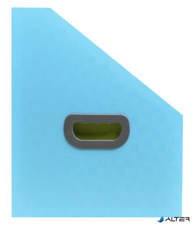 Harmonika iratpapucs, 265x325 mm, PP, 12 rekeszes, EXACOMPTA 'Pop'NCo', ciánkék