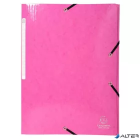 Gumis mappa, karton, A4, EXACOMPTA "Iderama", pink