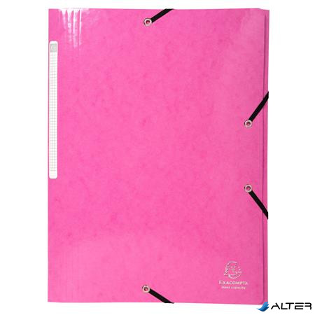 Gumis, mappa, karton, A4, EXACOMPTA "Iderama", pink