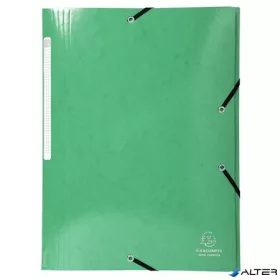   Gumis, mappa, karton, A4, EXACOMPTA "Iderama", sötét zöld