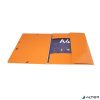 Gumis, mappa, karton, A4, EXACOMPTA "Iderama", narancs