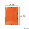 Gumis, mappa, karton, A4, EXACOMPTA "Iderama", narancs