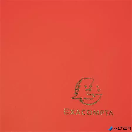 Gumis mappa, PP, A4, EXACOMPTA 'Opak', piros