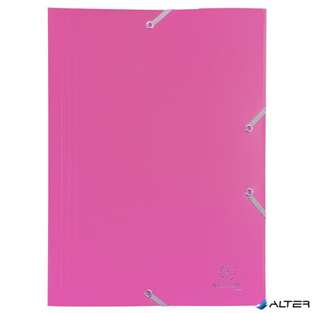 Gumis mappa, PP, A4, EXACOMPTA "Opaque", fukszia