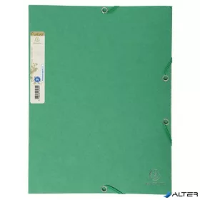   Gumis mappa, karton, A4, EXACOMPTA 'Forever®', zöld
