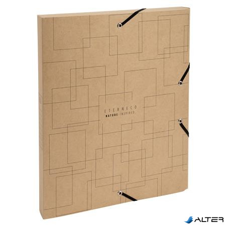 Gumis mappa, karton, A4, 25 mm, EXACOMPTA 'Eterneco', vegyes minta