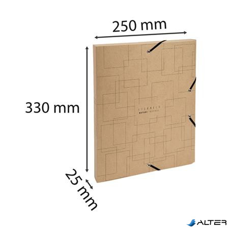 Gumis mappa, karton, A4, 25 mm, EXACOMPTA 'Eterneco', vegyes minta