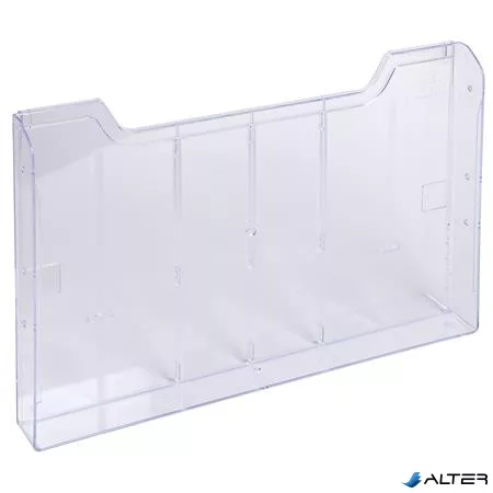 Katalógustartó elem, A4, fekvő, EXACOMPTA "Office", áttetsző, dupla