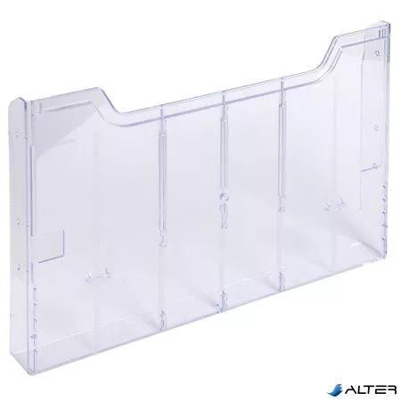 Katalógustartó elem, A4, fekvő, EXACOMPTA "Office", áttetsző, dupla