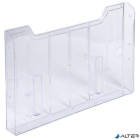   Katalógustartó fali elem, A4, fekvő, EXACOMPTA "Office", áttetsző