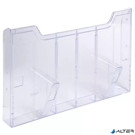 Katalógustartó fali elem, A4, fekvő, EXACOMPTA 'Office', áttetsző