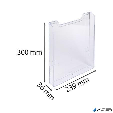 Katalógustartó elem, A4, álló, EXACOMPTA "Office", áttetsző, dupla