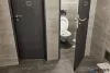 Információs tábla, öntapadó, 7,5x7,5 cm, alumíniumhatású, EXACOMPTA, "WC"