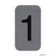 Információs tábla, öntapadó, 2,5x4,4 cm, alumíniumhatású, EXACOMPTA, 1-es