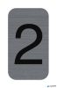 Információs tábla, öntapadó, 2,5x4,4 cm, alumíniumhatású, EXACOMPTA, 2-es