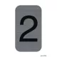 Információs tábla, öntapadó, 2,5x4,4 cm, alumíniumhatású, EXACOMPTA, 2-es