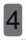 Információs tábla, öntapadó, 2,5x4,4 cm, alumíniumhatású, EXACOMPTA, 4-es