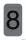 Információs tábla, öntapadó, 2,5x4,4 cm, alumíniumhatású, EXACOMPTA, 8-as