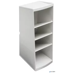   Asztali rendező, multifunkciós, 4 rekeszes, 8x23x11 cm, EXACOMPTA "Autentik", fehér