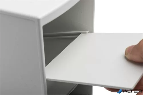 Asztali rendező, multifunkciós, 4 rekeszes, 8x23x11 cm, EXACOMPTA "Autentik", fehér