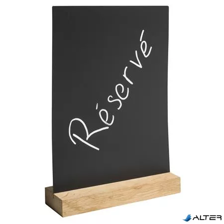 Krétatábla, álló, A4, menükhöz, EXACOMPTA, fekete