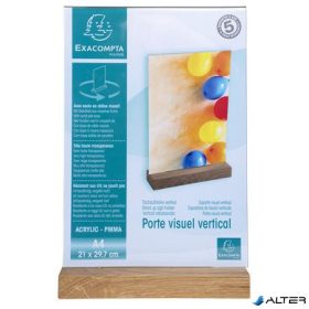 Laptartó, álló, A4, EXACOMPTA, áttetsző