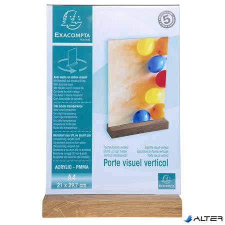 Laptartó, álló, A4, EXACOMPTA, áttetsző
