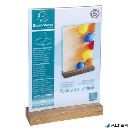 Laptartó, álló, A4, EXACOMPTA, áttetsző