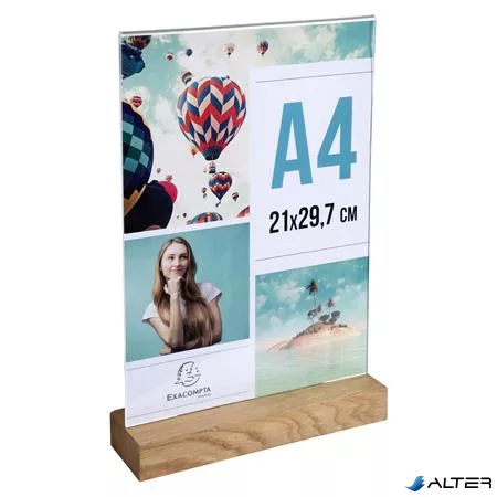 Laptartó, álló, A4, EXACOMPTA, áttetsző