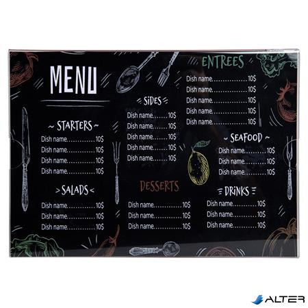 Információs tábla, fali, A4, EXACOMPTA, fekvő