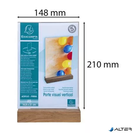 Laptartó, álló, A5, EXACOMPTA, áttetsző