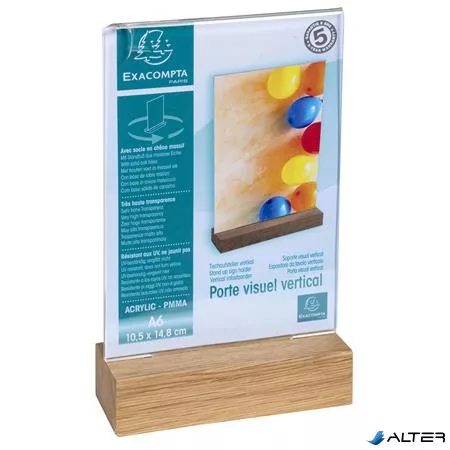 Laptartó, álló, A6, EXACOMPTA, áttetsző