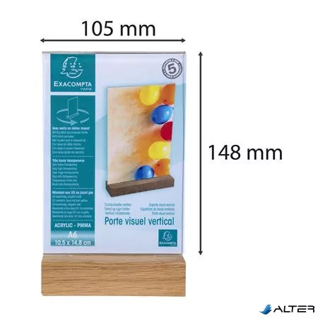 Laptartó, álló, A6, EXACOMPTA, áttetsző