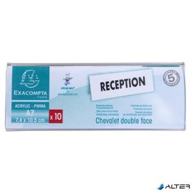 Névtábla tartó, asztali, A7, EXACOMPTA